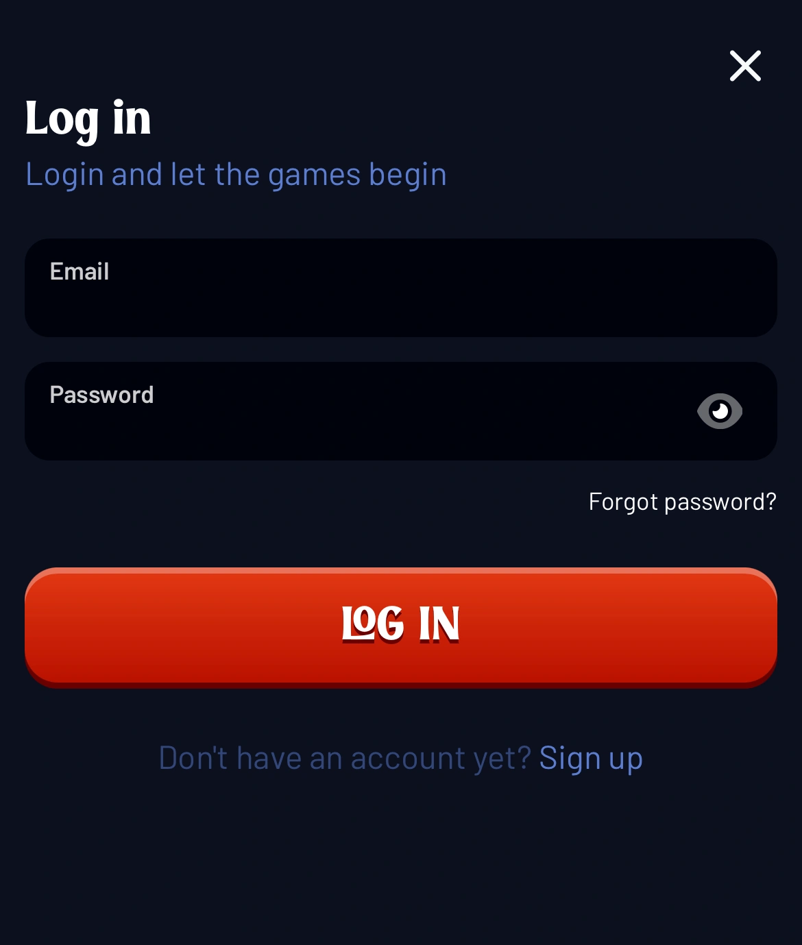 dracula casino login